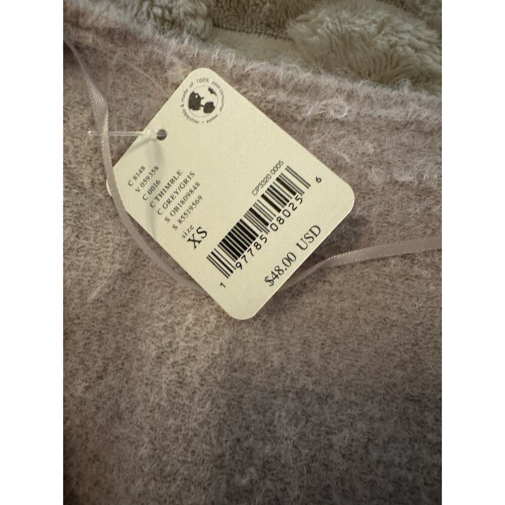Free People Fuzzy Knit Short Sleeve Cropped Sweater Top Soft Pink Size XS - Picture 3 of 10